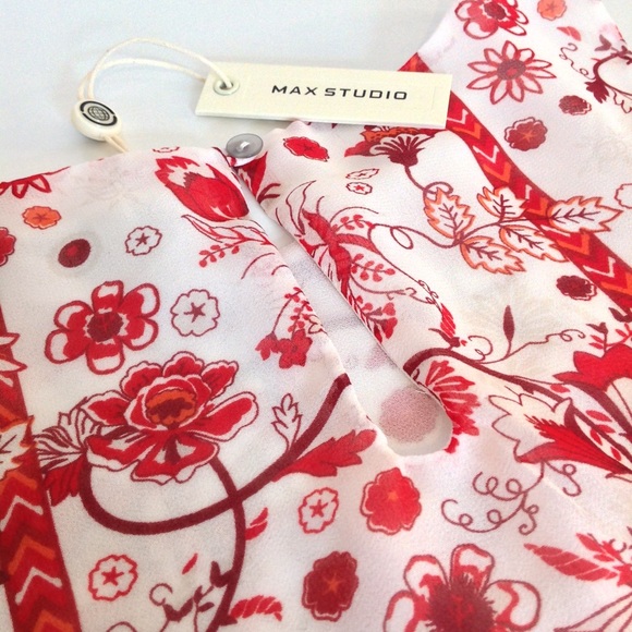 NWT Max Studio Floral Tank Top (S) - Picture 7 of 11